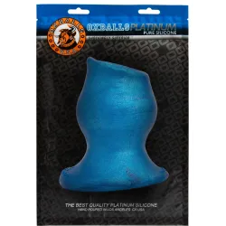 Oxballs Plug Tunnel Pig-Hole Platinum Bleu 12 x 8.5 cm